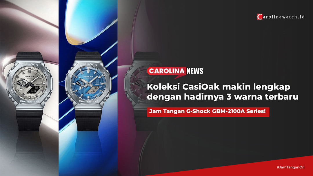 Koleksi CasiOak makin lengkap dengan hadirnya 3 warna terbaru untuk G-Shock GBM-2100A Series!