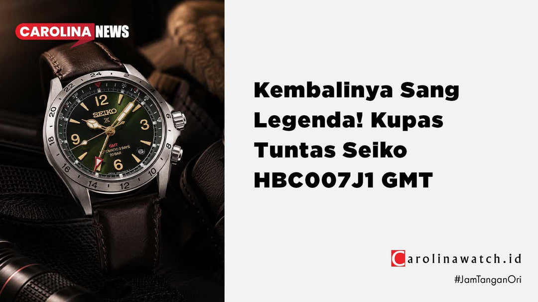 Mengupas Seiko Prospex Alpinist GMT HBC007J1: Jam Tangan Petualang Sejati dengan Desain Klasik & Mesin Modern