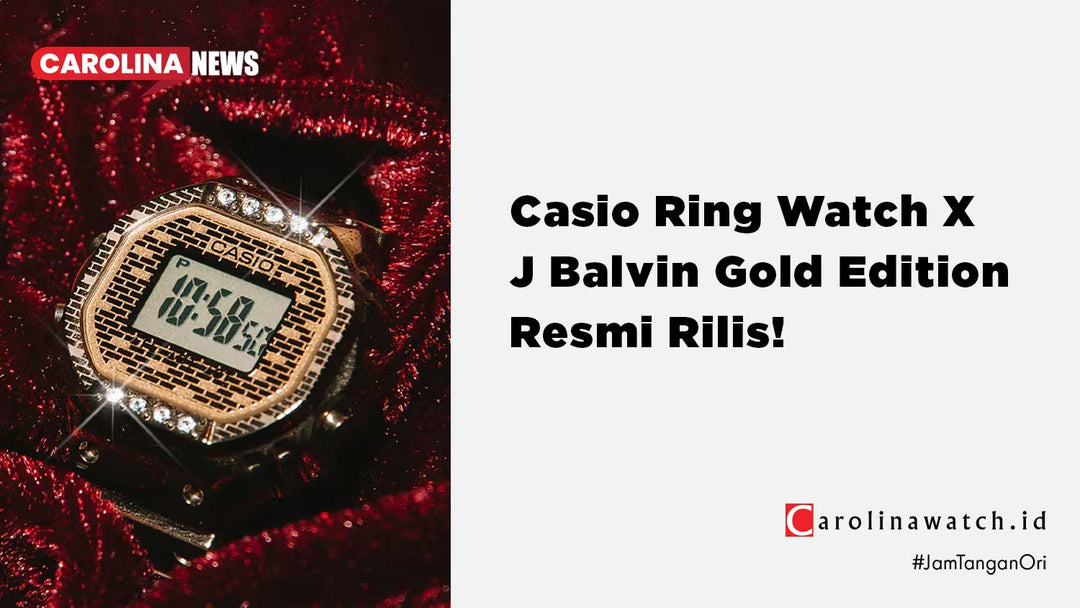 Review Casio Ring Watch x J Balvin CRW-001JB-9D: Jam Digital Mini Berlapis Emas yang Dipakai di Jari