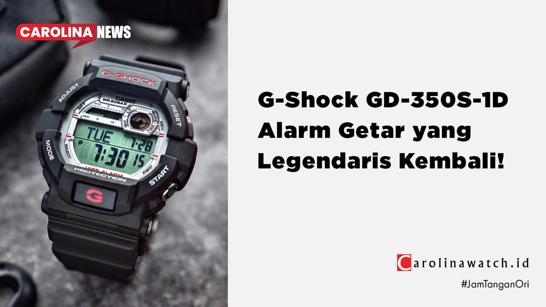 Review G-Shock GD-350S-1D: Reinkarnasi Watch Tactical dengan Alarm Getar yang Legendaris