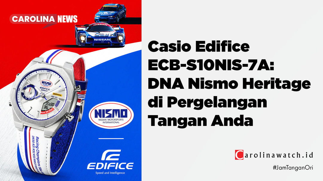 Pertemuan antara legends horologi dengan legenda balap internasional, Casio dan NISMO merilis jam tangan Heritage design dengan konsep ala mobil balap!