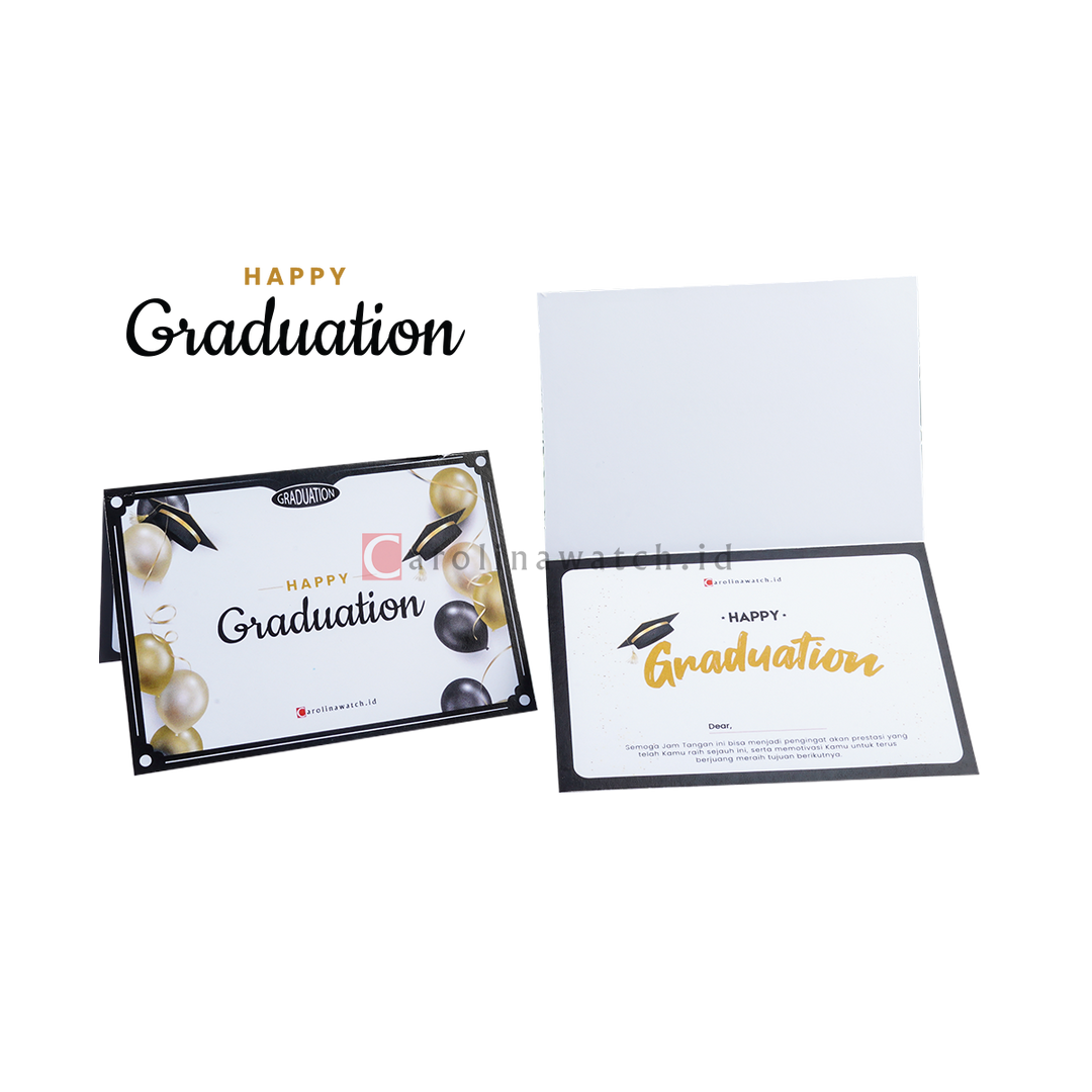 Kartu Ucapan / Greeting Card CAROLINAWATCH.ID (Happy Graduation)
