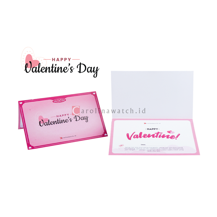 Kartu Ucapan / Greeting Card CAROLINAWATCH.ID (Happy Valentine)