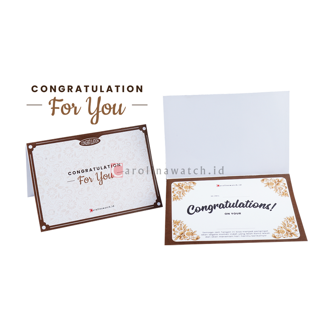 Kartu Ucapan / Greeting Card CAROLINAWATCH.ID (Congratulation)
