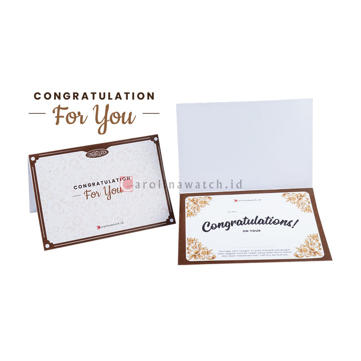 Kartu Ucapan / Greeting Card CAROLINAWATCH.ID (Congratulation)
