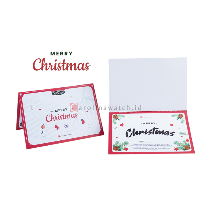 Kartu Ucapan / Greeting Card CAROLINAWATCH.ID (Merry Christmas)