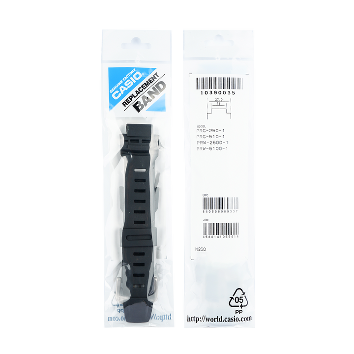 Tali Strap CASIO PRG-250 / PRG-510 / PRW-2500 / PRW-5100 27mm Black Resin 10390035