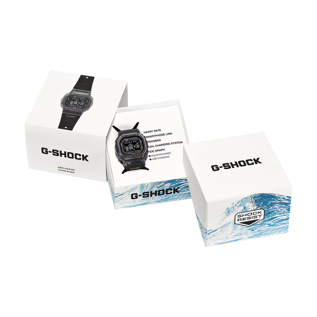 Jam Tangan Casio G-Shock G-Lide GBX-H5600-1D Men Digital Dial Black Resin band