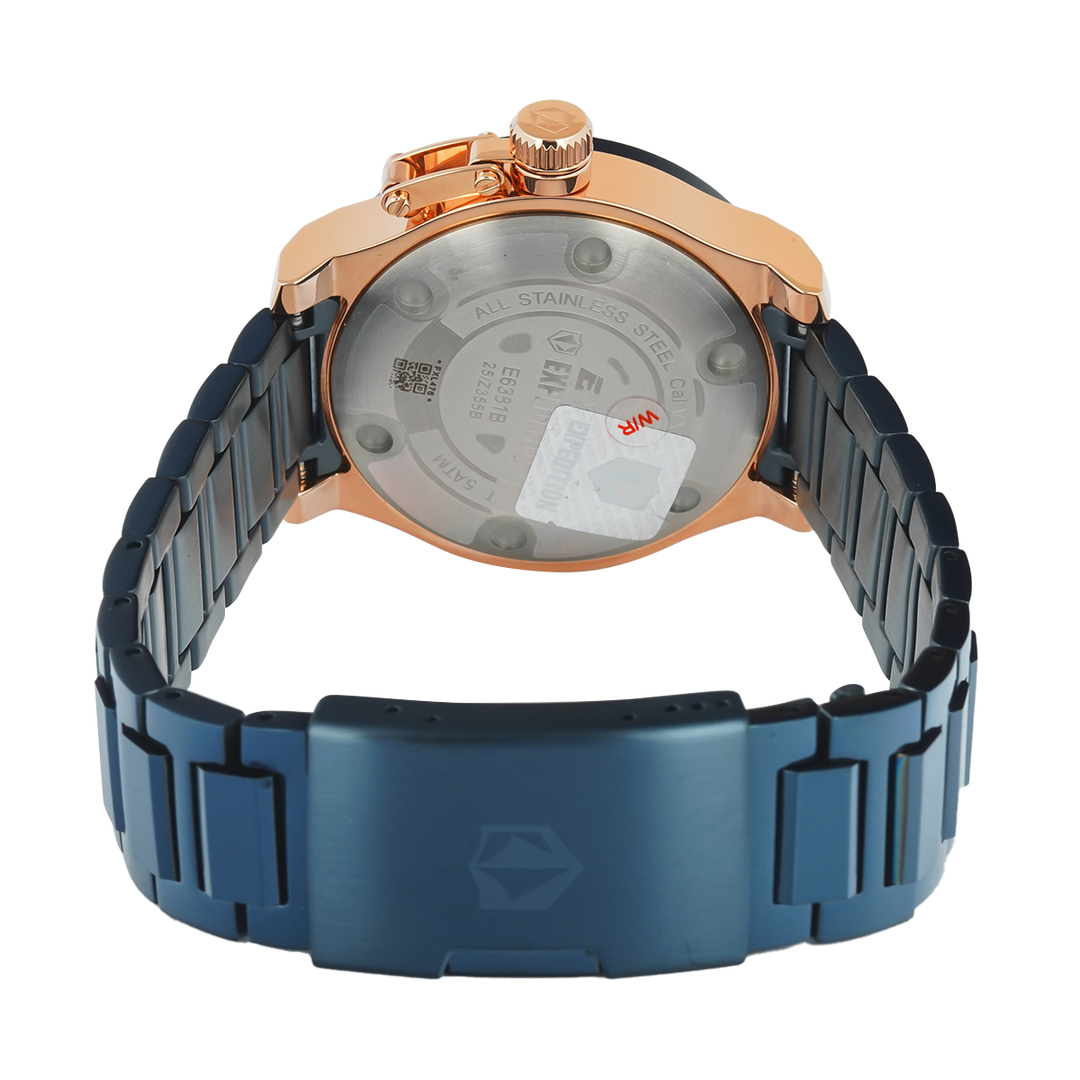 Jam Tangan Expedition Exp Multifunction E 6381 BFBURBU1 Women Blue Dial Blue Stainless Steel Strap