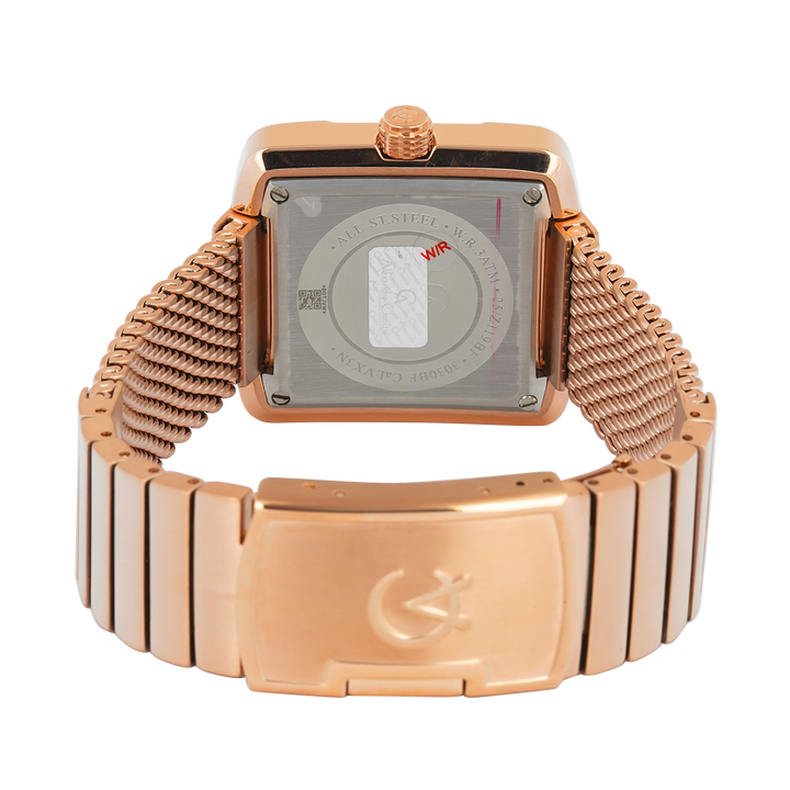 Jam Tangan Alexandre Christie AC 3030 BFBRGRG Women Analog Dial Rose Gold Stainless Steel Strap