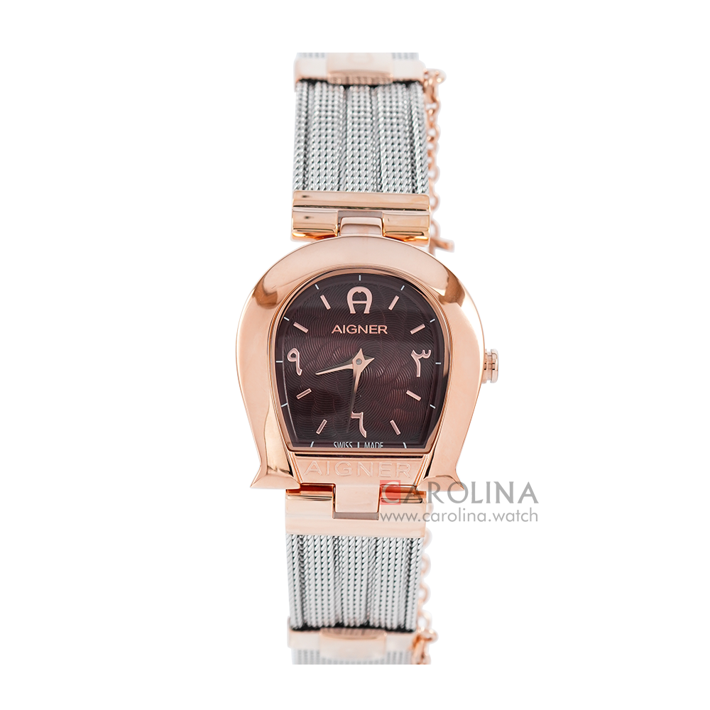 Jam Tangan AIGNER A115262 Women Brown Dial Stainless Steel Strap