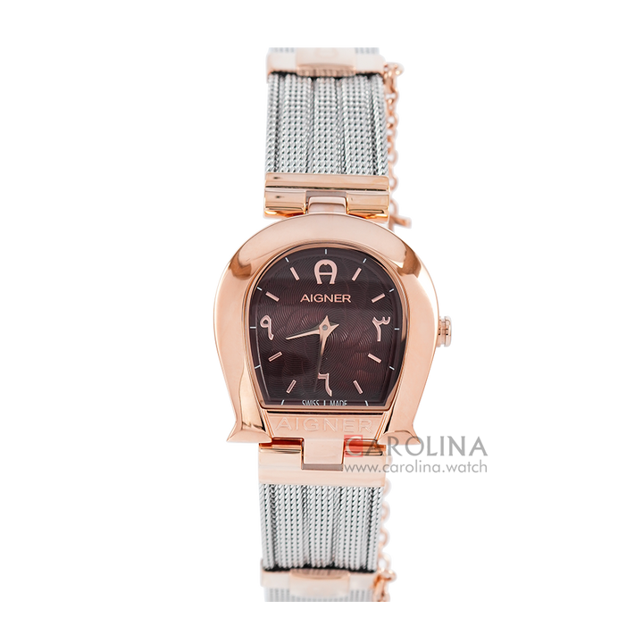 Jam Tangan AIGNER A115262 Women Brown Dial Stainless Steel Strap