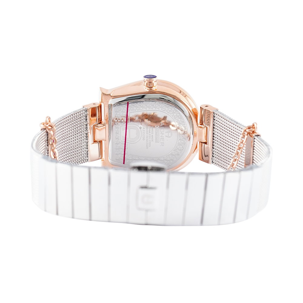 Jam Tangan AIGNER A115266 Women White Dial Stainless Steel Strap