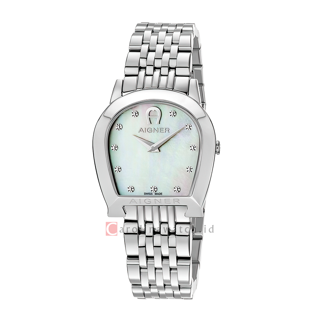 Jam Tangan AIGNER A130216 Women White Dial Stainless Steel Strap