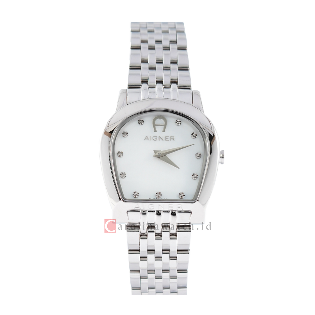 Jam Tangan AIGNER A130216 Women White Dial Stainless Steel Strap