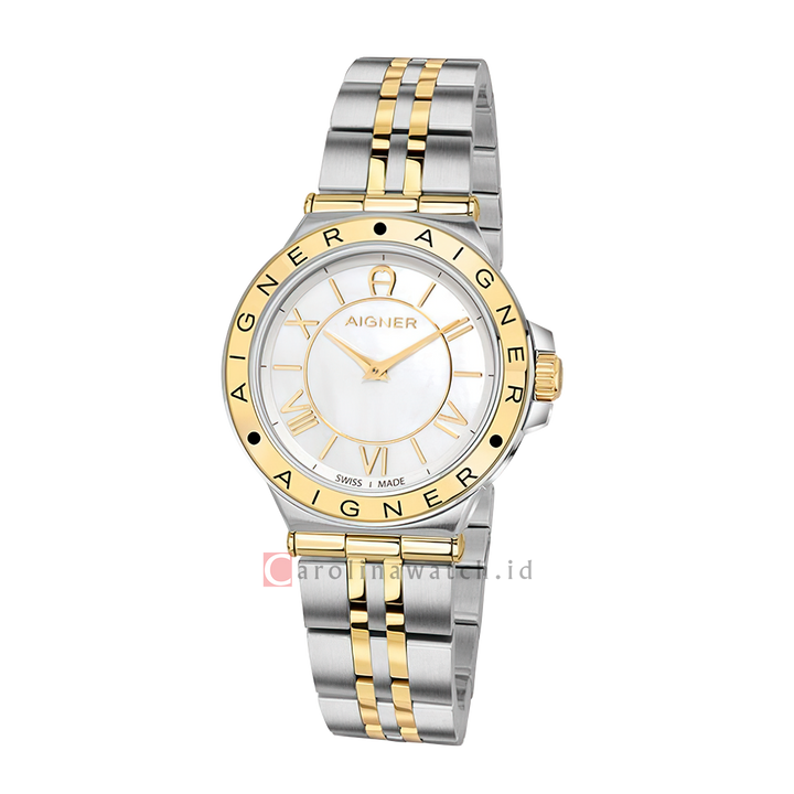 Jam Tangan AIGNER A141213 Women White Dial Stainless Steel Strap