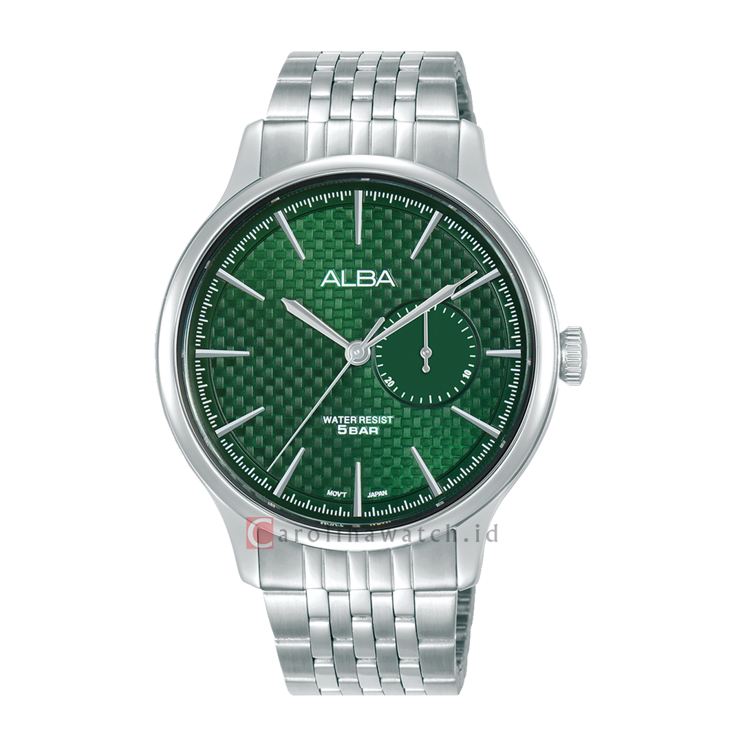 Jam Tangan Alba Prestige A5B001X1 Men Green Dial Stainless Steel Strap