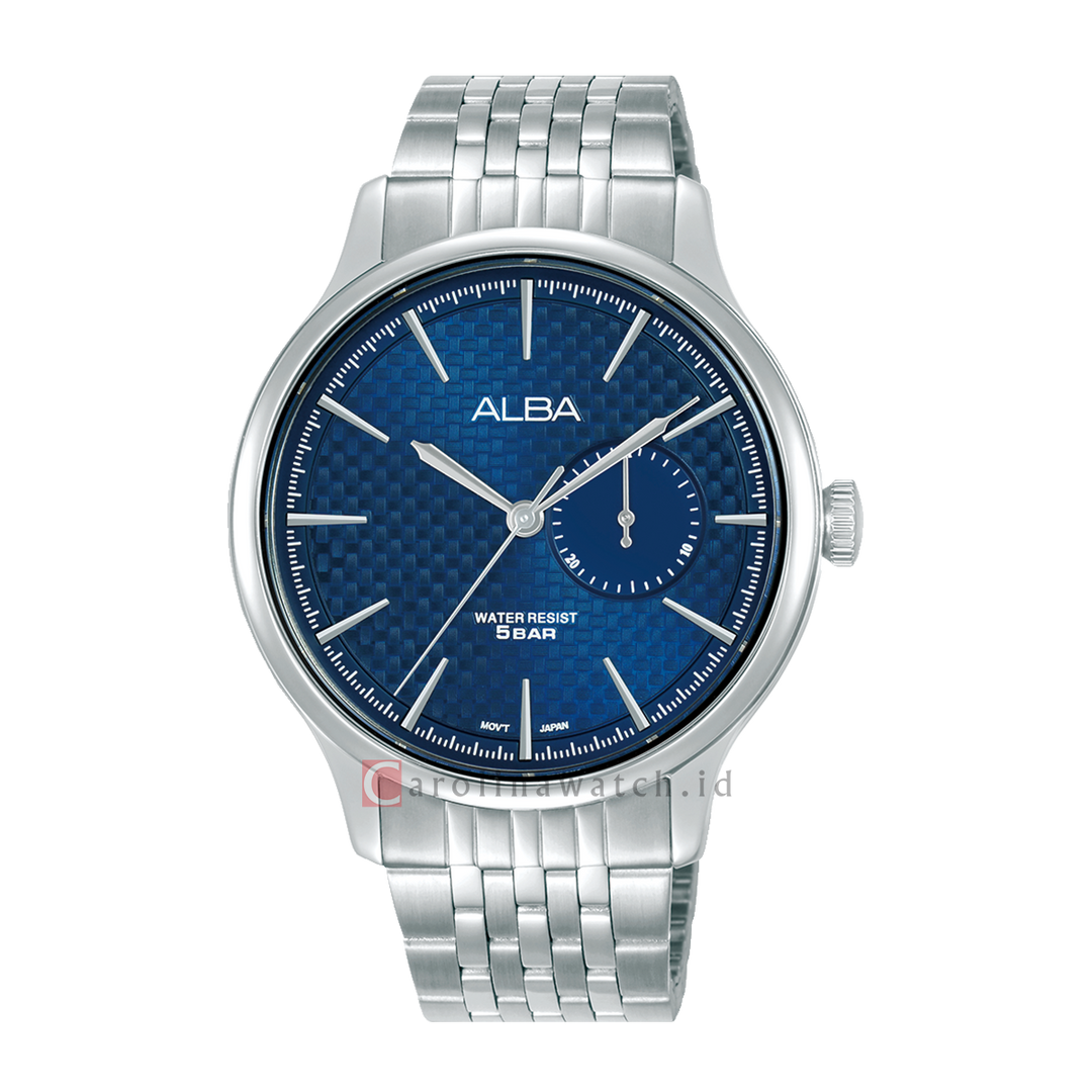 Jam Tangan Alba Prestige A5B003X1 Men Blue Dial Stainless Steel Strap