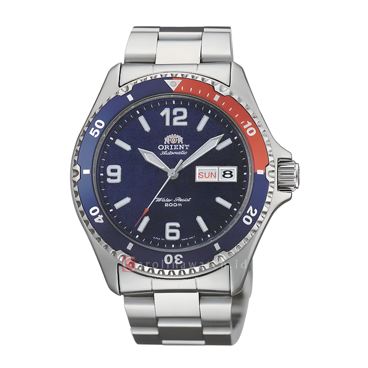 Jam Tangan Orient MAKO II AA02009D Men Blue Dial Stainless Steel Strap