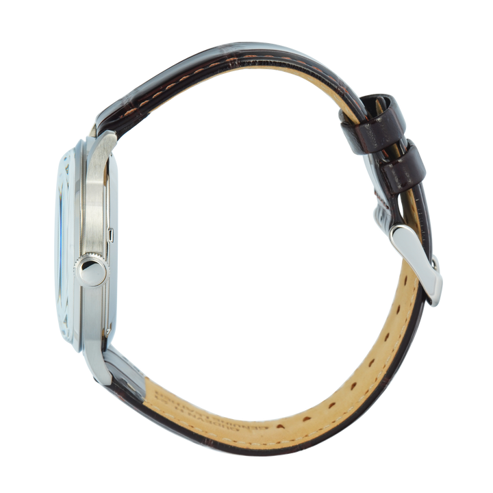 Jam Tangan Orient Classic Bambino AC00009N Men Gold Dial Brown Leather Strap