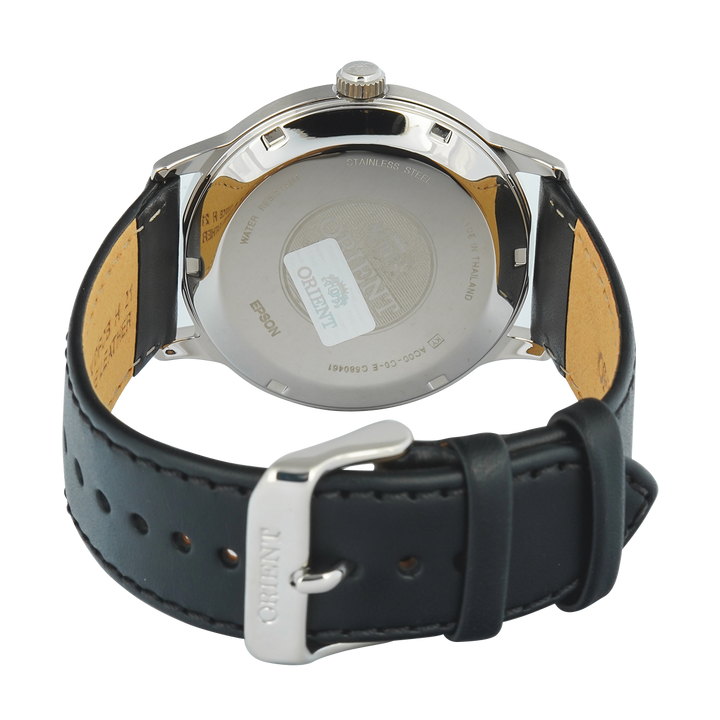 Jam Tangan Orient AC0000DB Classic Automatic  Men Black Dial Black Leather Strap