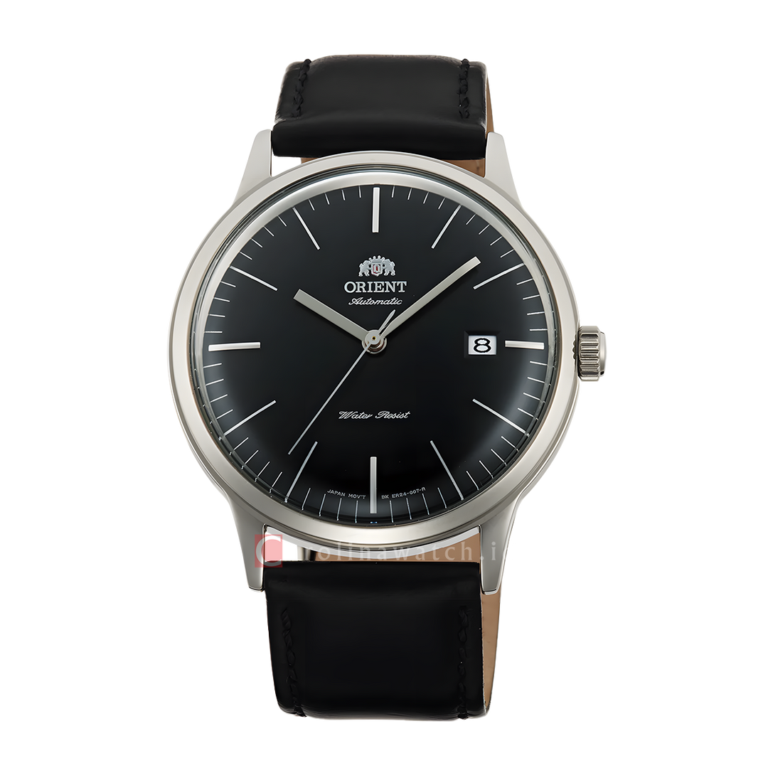 Jam Tangan Orient AC0000DB Classic Automatic  Men Black Dial Black Leather Strap