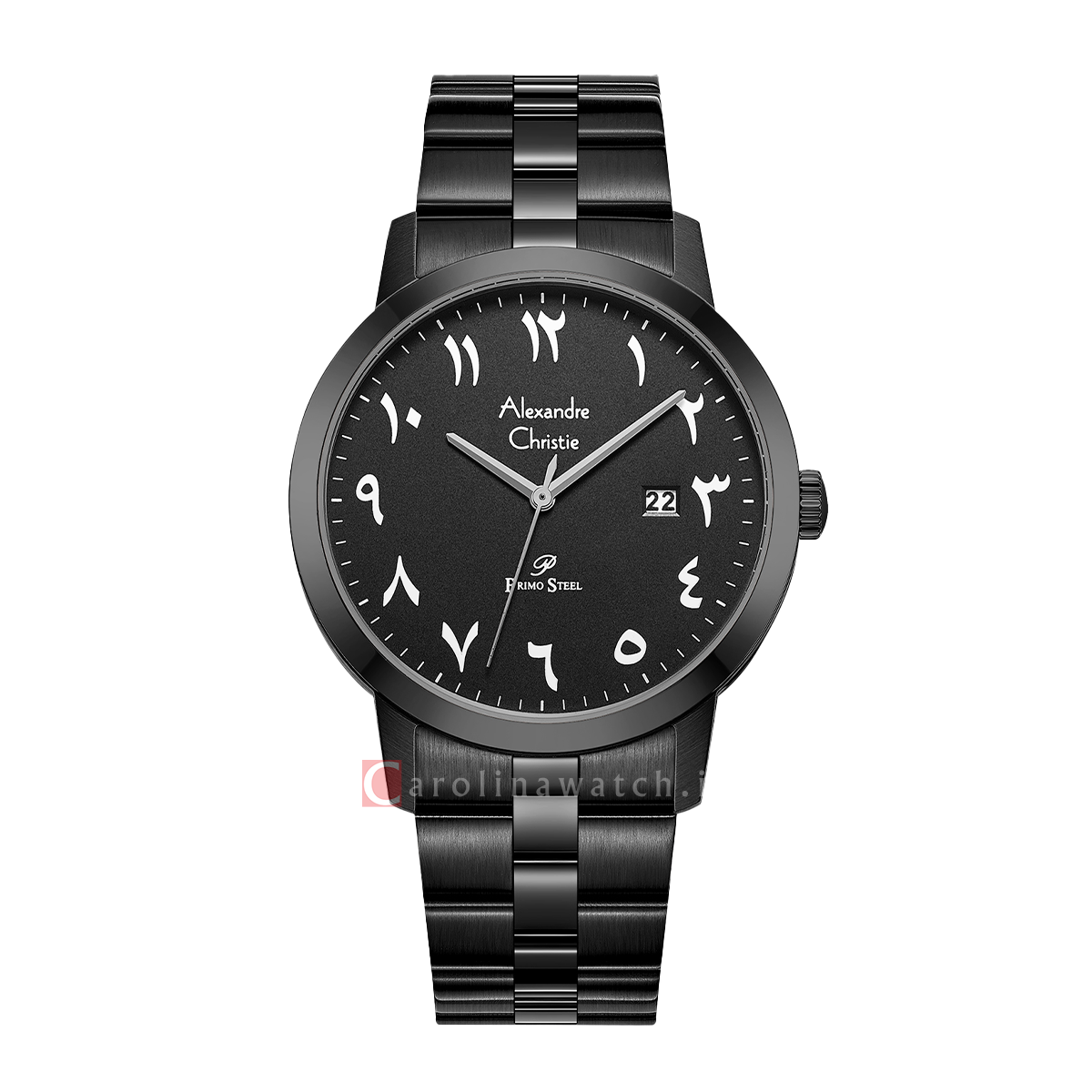 Jam tangan alexandre christie primo steel ac 1007 mdbipbasl men black