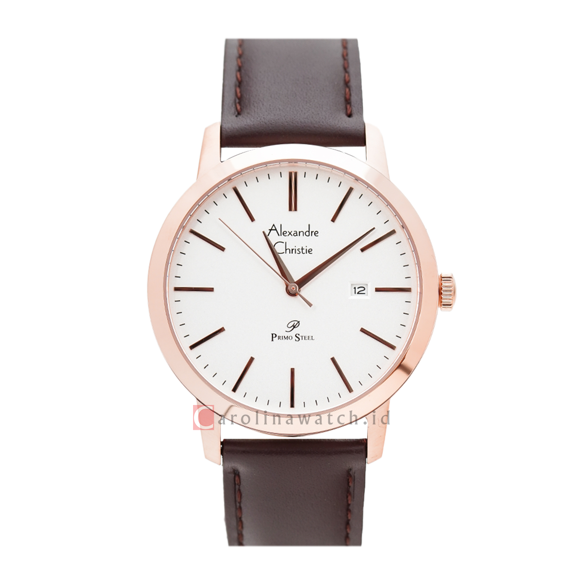 Jam tangan alexandre christie primo steel ac 1007 mdlrgsl men silver d