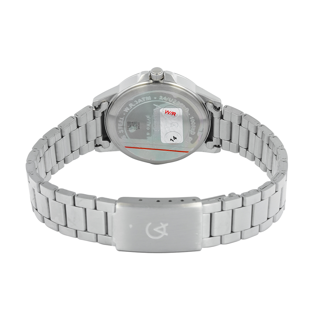 Jam Tangan Alexandre Christie Primo Steel AC 1008 LDBSSBU Women Blue Dial Stainless Steel Strap