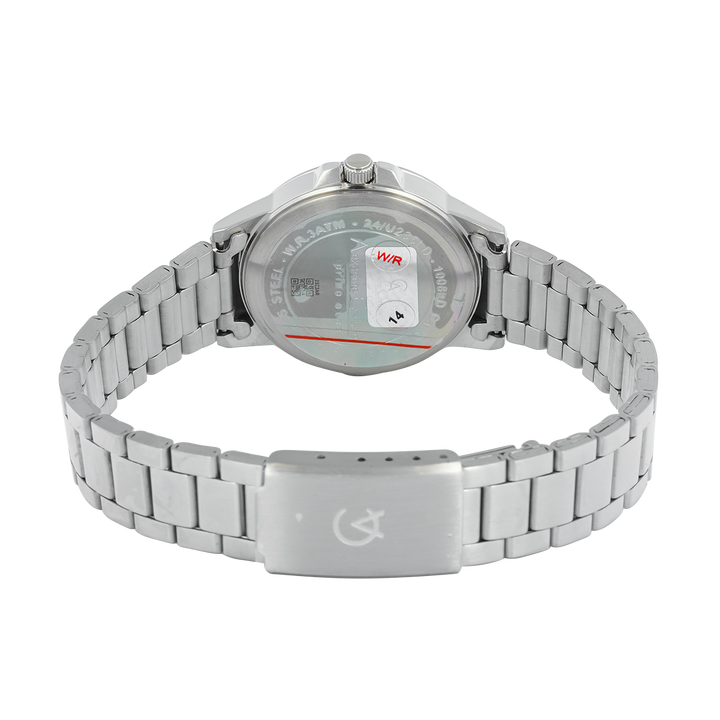 Jam Tangan Alexandre Christie Primo Steel AC 1008 LDBSSBU Women Blue Dial Stainless Steel Strap