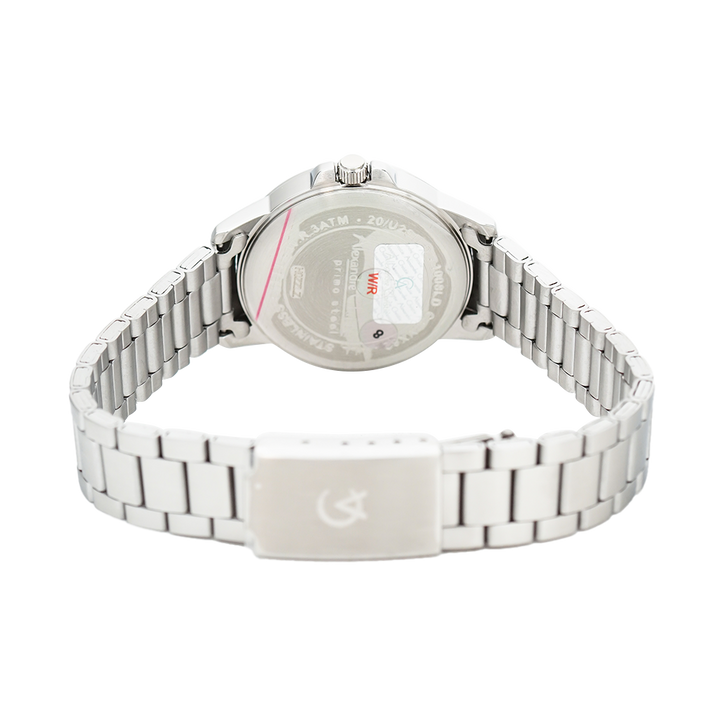 Jam Tangan Alexandre Christie Primo Steel AC 1008 LDBSSSL Women White Dial Stainless Steel Strap