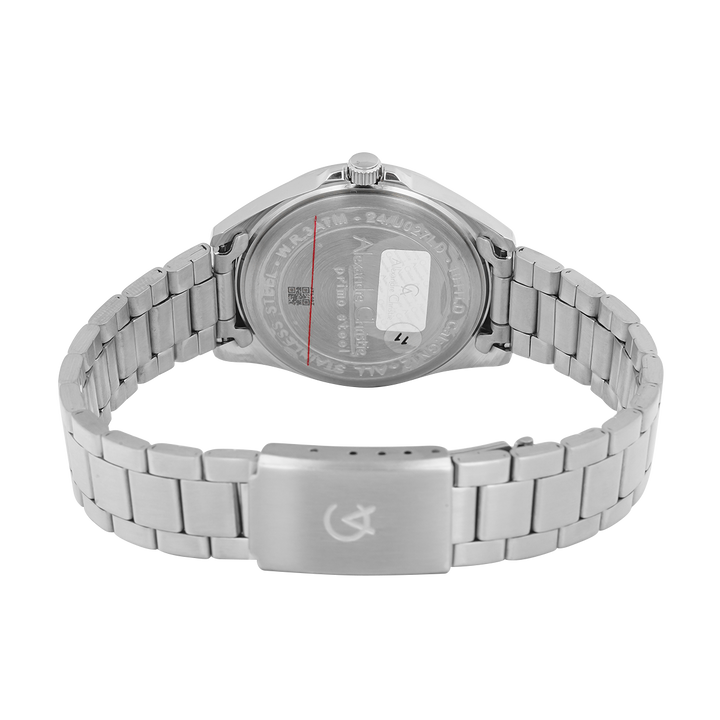 Jam Tangan Alexandre Christie Primo Steel AC 1011 LDBSSBA Women Black Dial Stainless Steel Strap