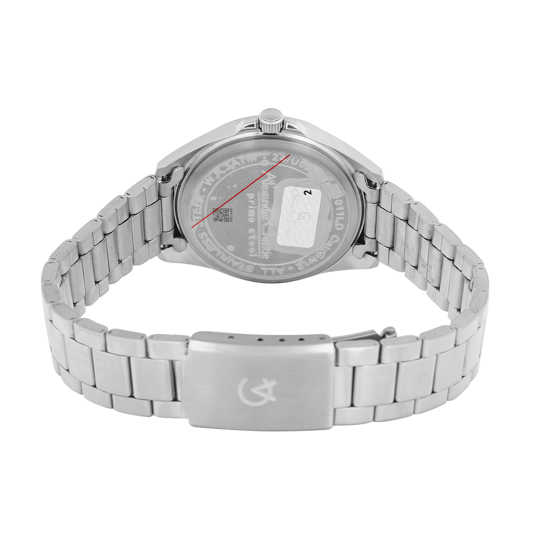 Jam Tangan Alexandre Christie Primo Steel AC 1011 LDBSSSLBA Women Silver Dial Stainless Steel Strap