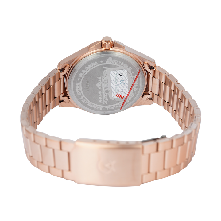 Jam Tangan Alexandre Christie Primo Steel AC 1031 LDBRGLN Women Rose Gold Dial Rose Gold Stainless Steel Strap