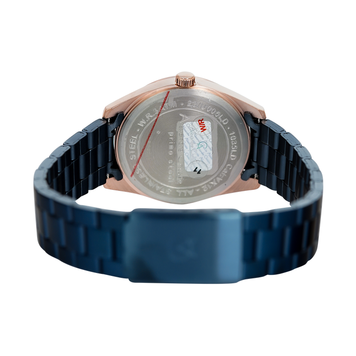 Jam Tangan Alexandre Christie Primo Steel AC 1035 LDBURBU Women Blue Dial Blue Stainless Steel Strap