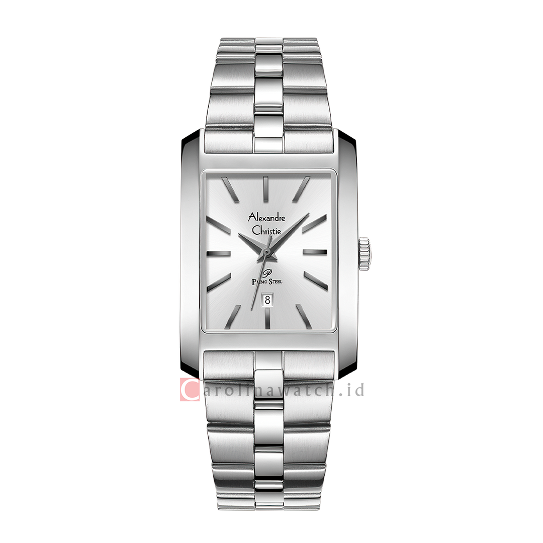 Jam Tangan Alexandre Christie Primo Steel AC 1037 LDBSSSL Women Silver Dial Stainless Steel Strap