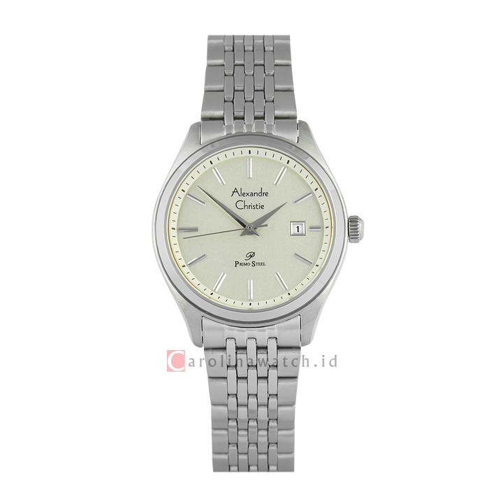 Jam Tangan Alexandre Christie Primo Steel AC 1040 LDBSSBG Women Analog Dial Stainless Steel Strap