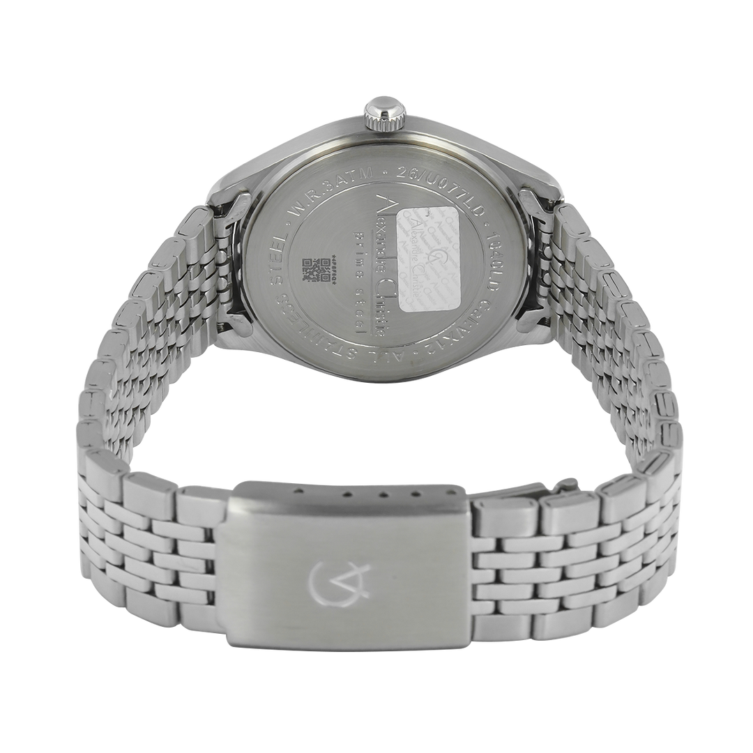 Jam Tangan Alexandre Christie Primo Steel AC 1040 LDBSSBG Women Analog Dial Stainless Steel Strap