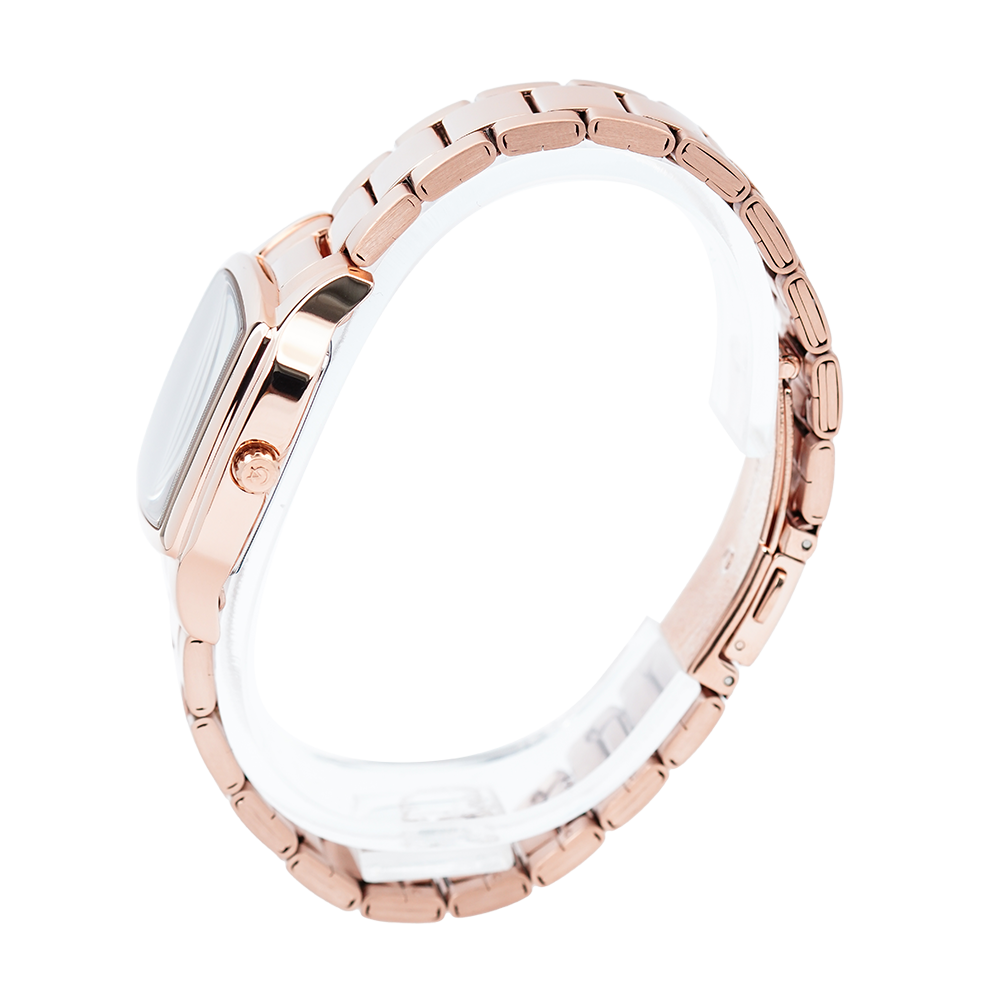 Jam Tangan Alexandre Christie Passion AC 2454 LDBRGBO Women Brown Dial Rose Gold Stainless Steel Strap
