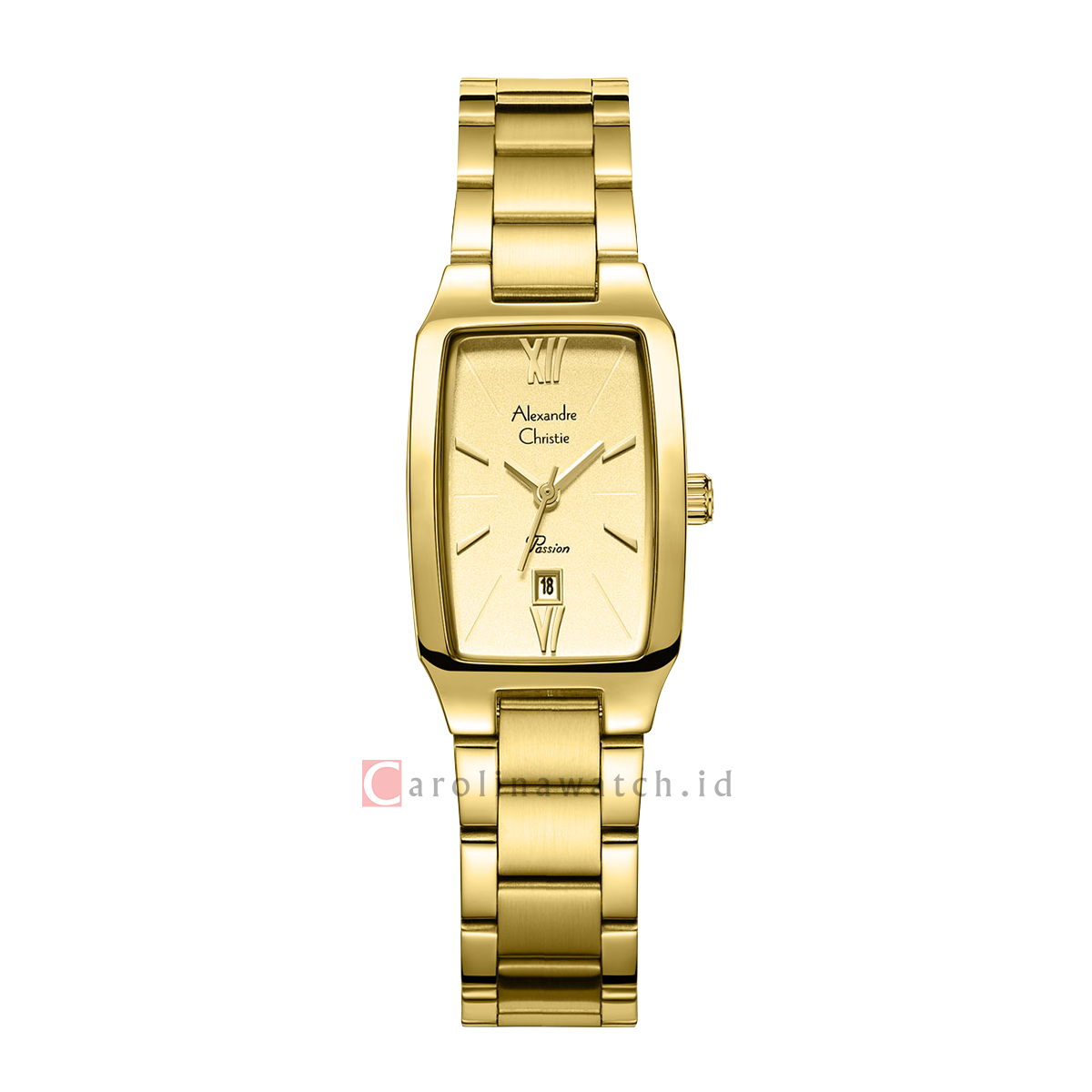 Jam Tangan Alexandre Christie Passion AC 2455 LDBGPIV Women Gold Dial jam-tangan-alexandre-christie-passion-ac-2455-ldbgpiv-women-gold-dial