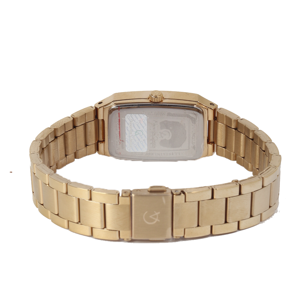 Jam Tangan Alexandre Christie Passion AC 2455 LDBGPIV Women Gold Dial Gold Stainless Steel Strap