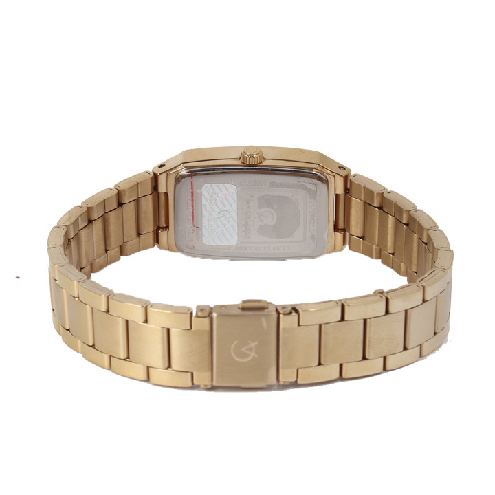 Jam Tangan Alexandre Christie Passion AC 2455 LDBGPIV Women Gold Dial Gold Stainless Steel Strap