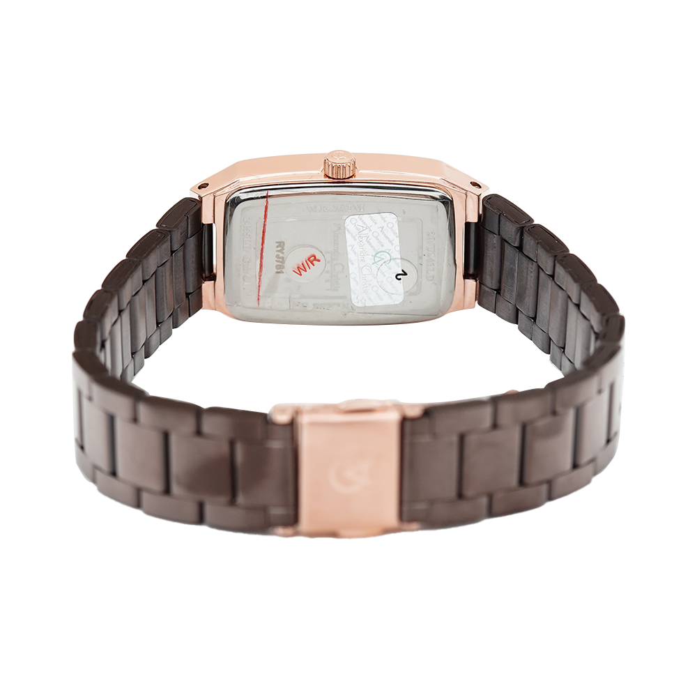 Jam Tangan Alexandre Christie Passion AC 2455 LDBROBO Women Brown Dial Brown Stainless Steel Strap