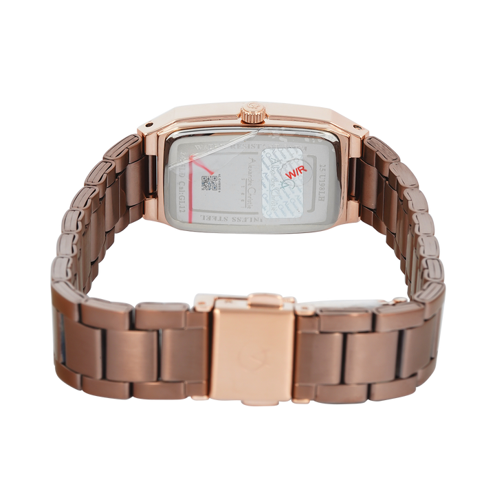 Jam Tangan Alexandre Christie Passion AC 2455 LDFROBO1 Women Brown Dial Brown Stainless Steel Strap