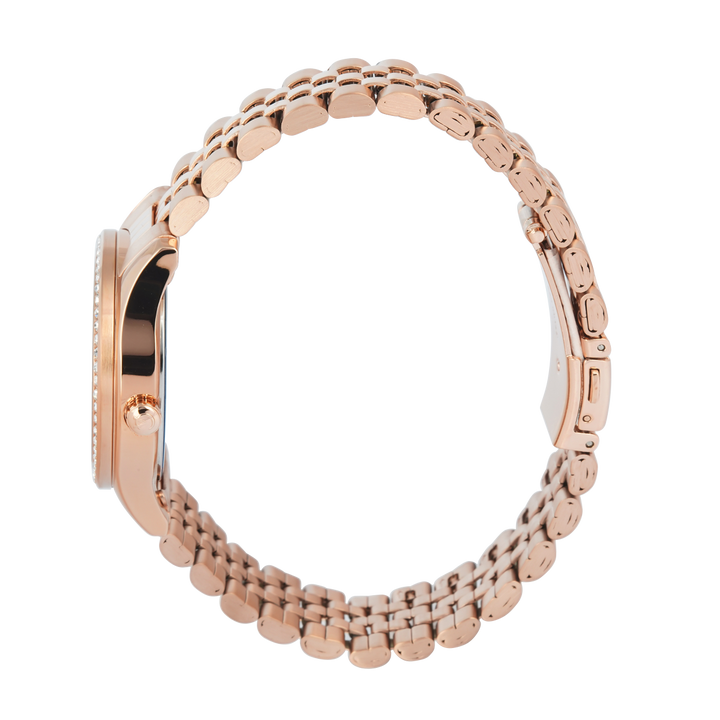 Jam Tangan Alexandre Christie AC 2496 BFBRGLN1 Women Rose Gold Dial Rose Gold Stainless Steel Strap