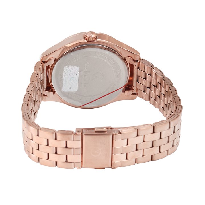 Jam Tangan Alexandre Christie AC 2496 BFBRGSL Silver Dial Rose Gold Stainless Steel Strap