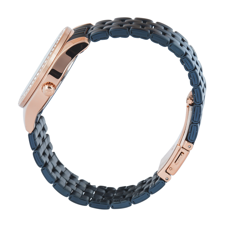 Jam Tangan Alexandre Christie AC 2496 BFBURBU2 Women Blue Dial Blue Stainless Steel Strap