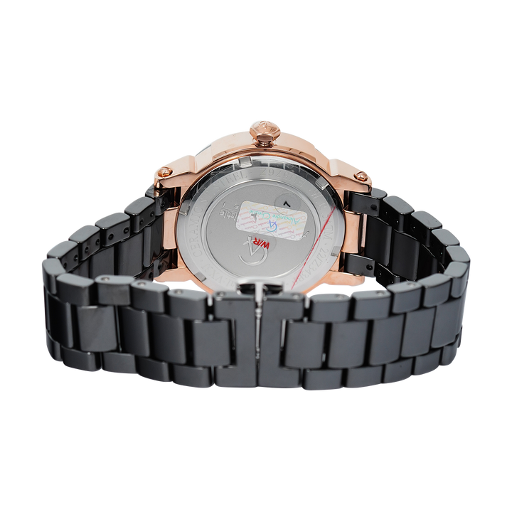 Jam Tangan Alexandre Christie Multifunction AC 2517 BFBRGBA Women Black Mother of Pearl Dial Black Ceramic Strap