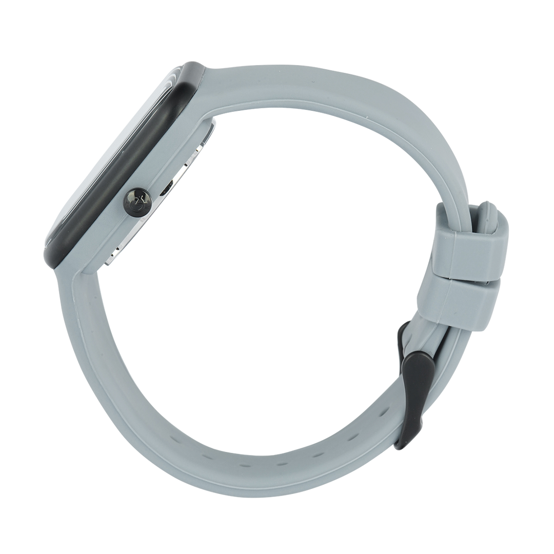 Jam Tangan Alexandre Christie Multifunction AC 2744 BFRIPBAGR Women Black Dial Fountain Grey Rubber Strap