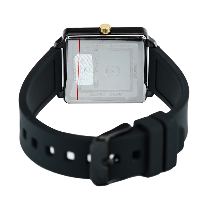 Jam Tangan Alexandre Christie Passion AC 2810 LDRIPBABA Women Black Dial Black Rubber Strap